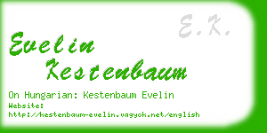 evelin kestenbaum business card